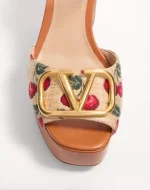 Valentino Vlogo Signature Cherryfic Platform Sandal 115Mm - Image 3